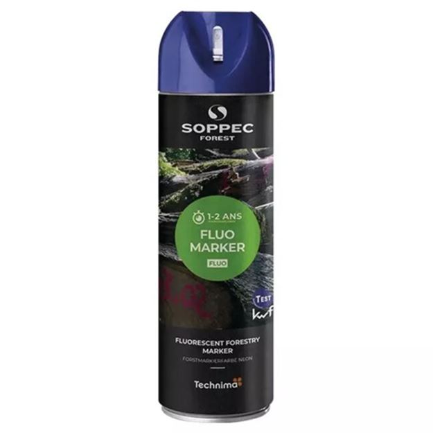Image sur TRACEUR FORESTIER FLUORESCENT BLEU 500ML